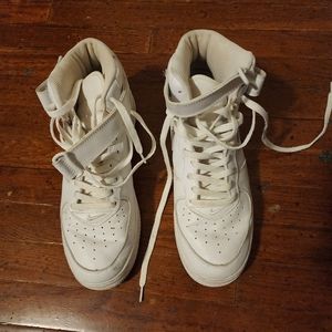 Nike Air Force Ones high top Sz 13 white